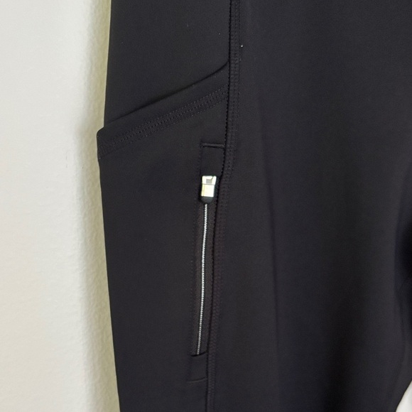 Athleta "High Traverse Tight" Leggings Black Tech Fabric High-Rise Size Medium - Picture 2 of 7